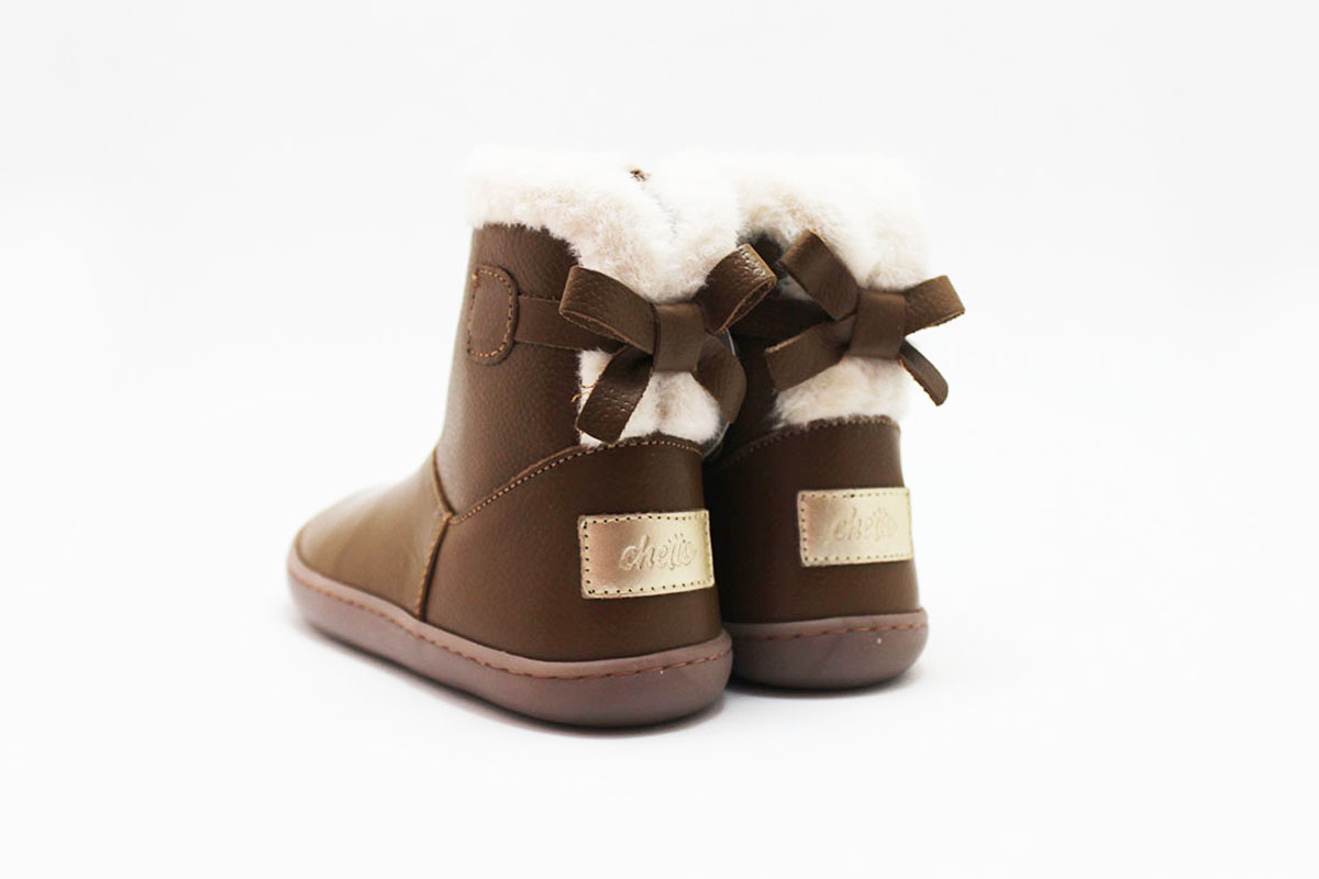 Botas barefoot niña cuero pelo Chetto Botas barefoot niña cuero pelo Chetto