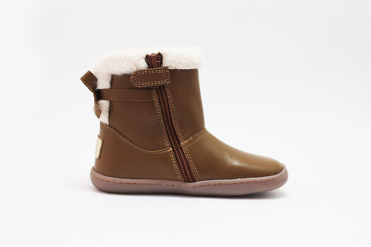 Botas barefoot niña cuero pelo Chetto Botas barefoot niña cuero pelo Chetto