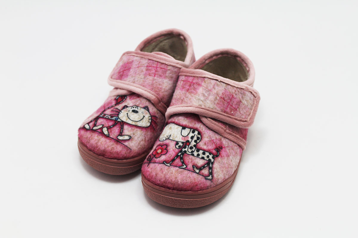 Zapatillas casa barefoot niña gatito Zapyflex Zapatillas casa barefoot niña gatito Zapyflex