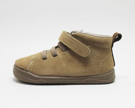 Bota barefoot serraje beige Zapyflex
