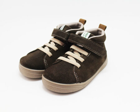 Bota barefoot serraje marrón Zapyflex