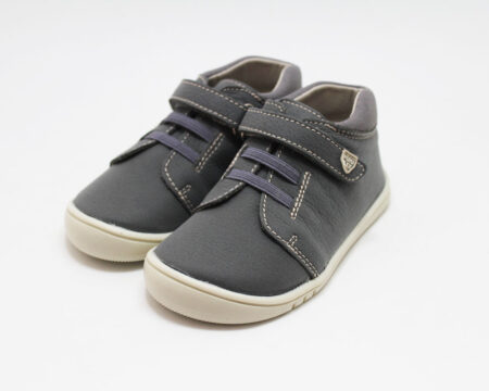 Botita barefoot borreguito gris suela beige Piruflex