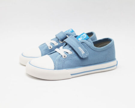 Lonas barefoot cordones elásticos azul azafata Mustang