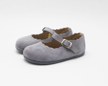 Merceditas serraje azul empolvado niña ondas Chuches