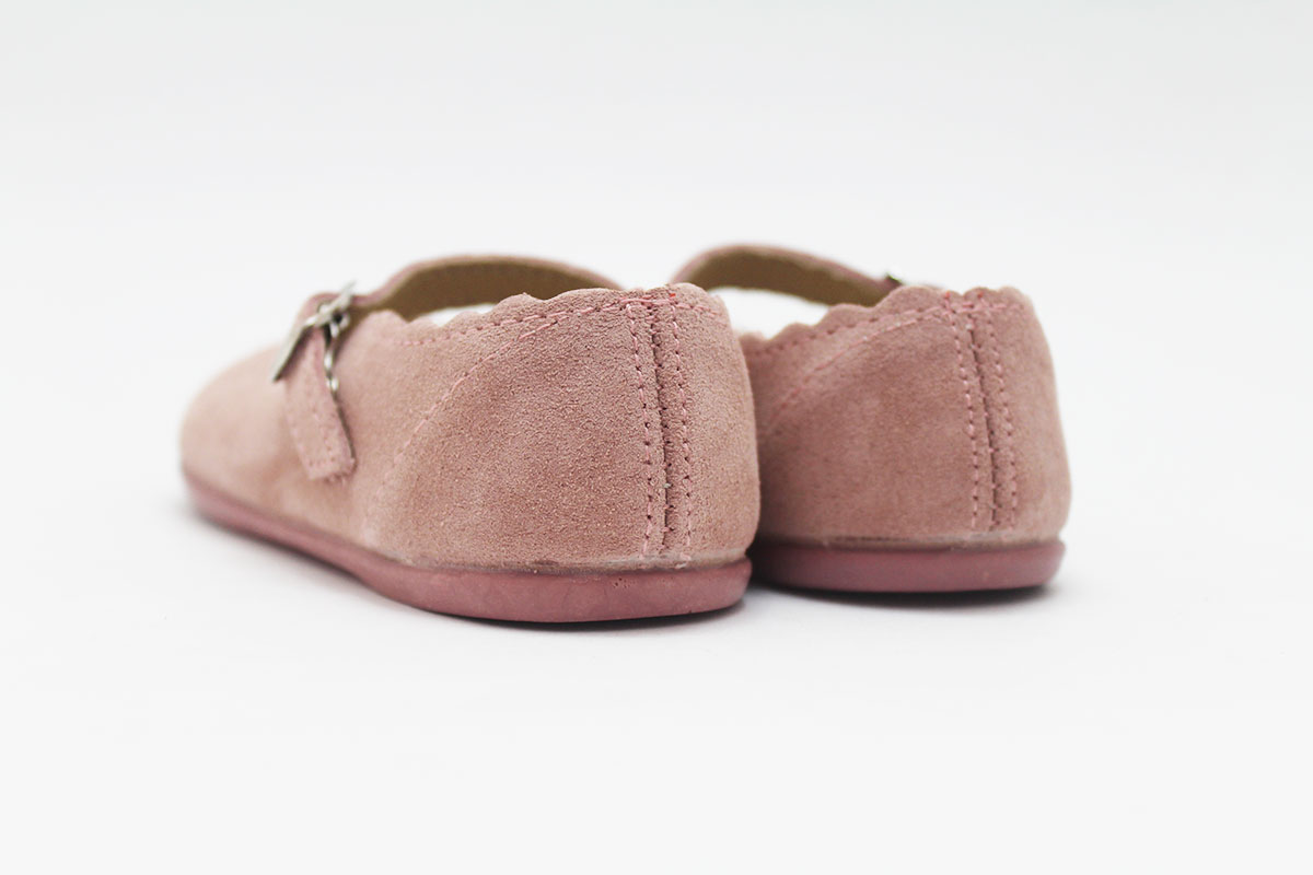 Merceditas serraje rosa niña ondas Chuches Merceditas serraje rosa niña ondas Chuches