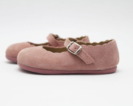 Merceditas serraje rosa niña ondas Chuches