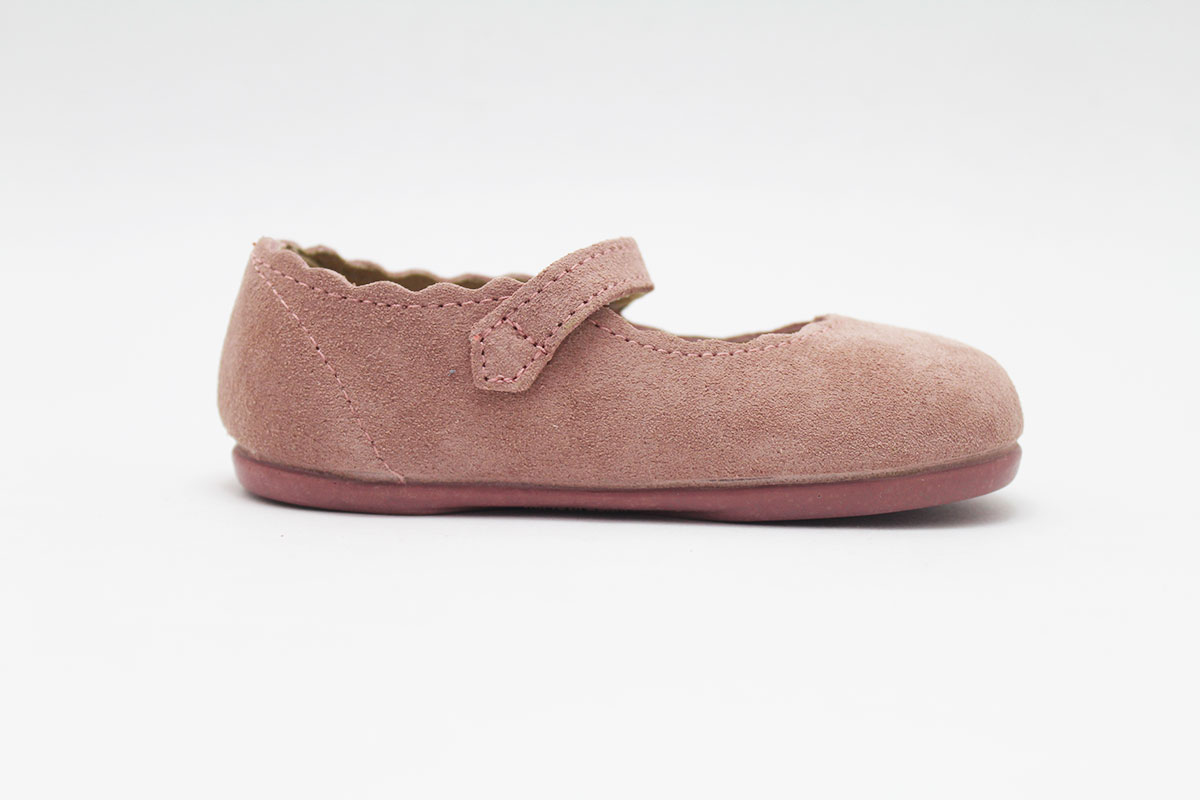 Merceditas serraje rosa niña ondas Chuches Merceditas serraje rosa niña ondas Chuches