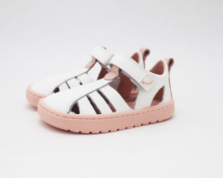 Sandalias Blanditos by Crios blanco rosa modelo CUBA