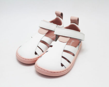 Sandalias Blanditos by Crios blanco rosa modelo SABA