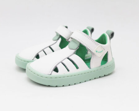 Sandalias Blanditos by Crios blanco verde modelo CUBA