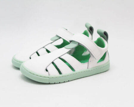 Sandalias Blanditos by Crios blanco verde modelo SABA