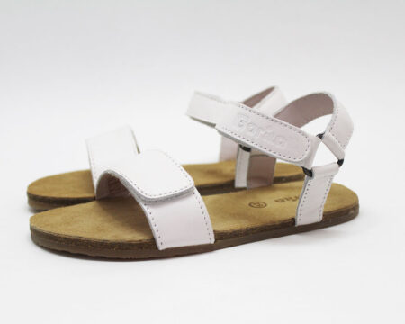 Sandalias barefoot blanco niña Gorila