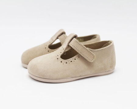Pepito barefoot serraje beige niño Chuches