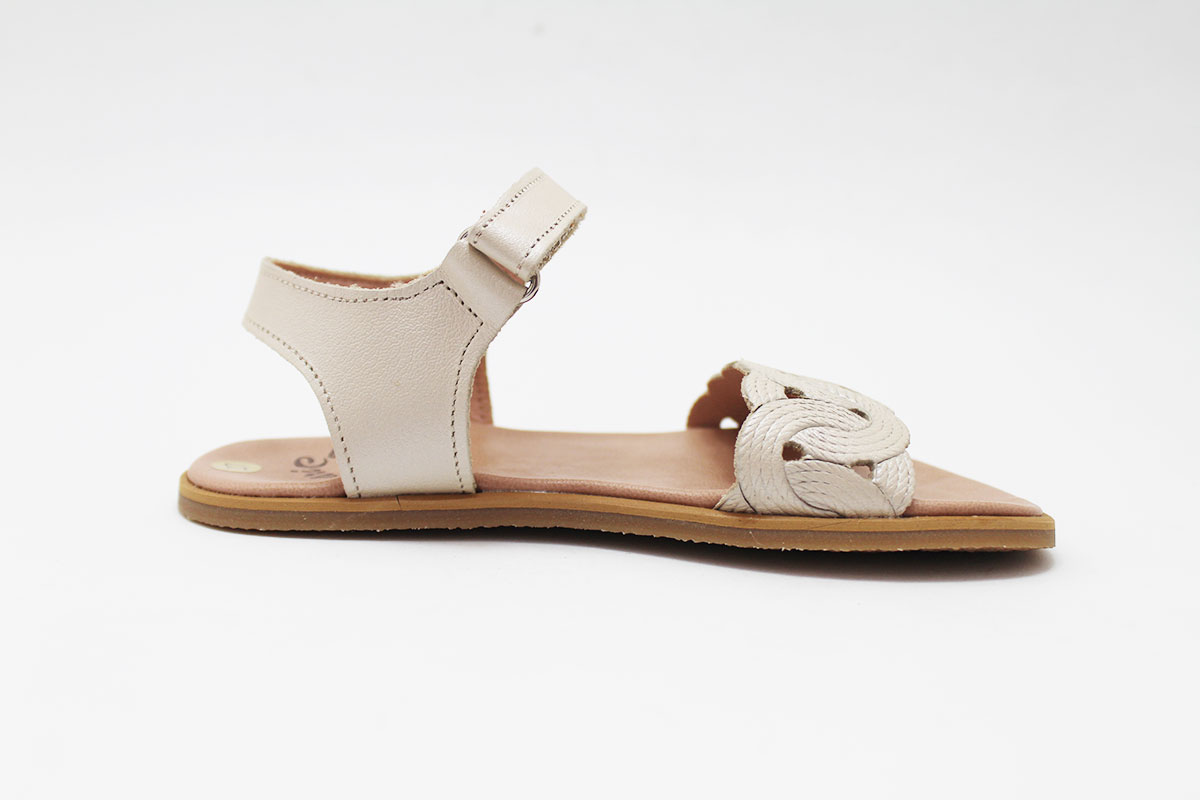 Sandalias barefoot niña beige círculos Sandalias barefoot niña beige círculos