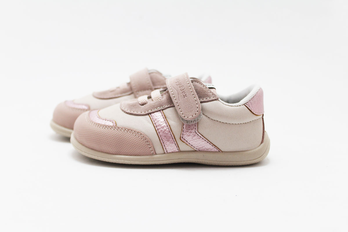 Zapatillas barefoot niña Zapyflex rosa metalizado Zapatillas barefoot niña Zapyflex rosa metalizado