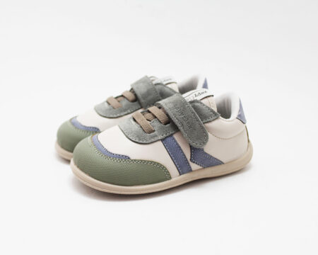 Zapatillas barefoot niño Zapyflex azul verde