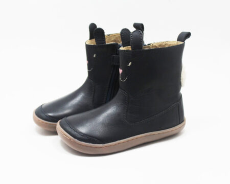 Botas barefoot niña azul conejito Chetto