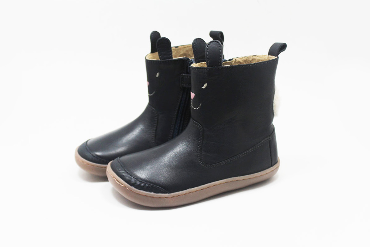 Botas barefoot niña azul conejito Chetto Botas barefoot niña azul conejito Chetto