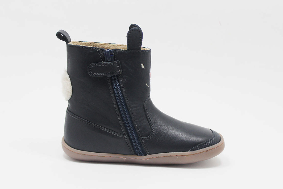 Botas barefoot niña azul conejito Chetto Botas barefoot niña azul conejito Chetto