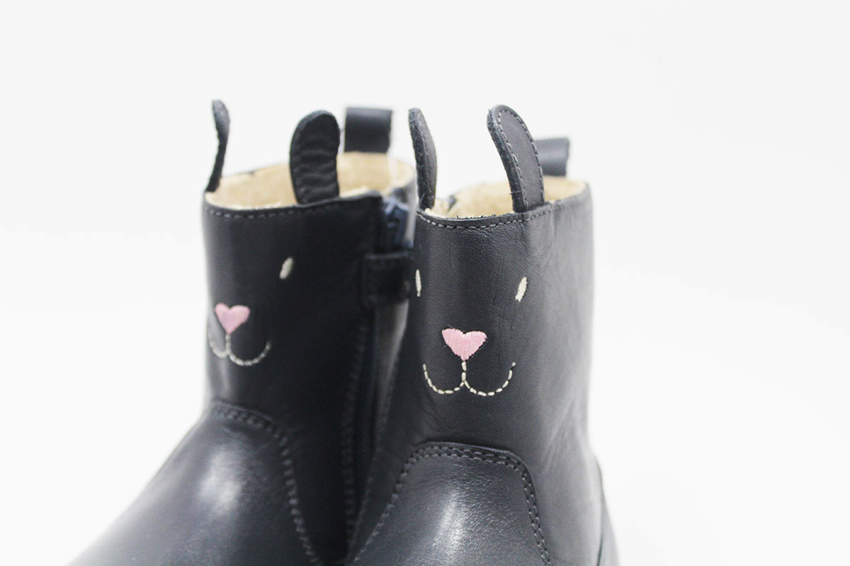Botas barefoot niña azul conejito Chetto Botas barefoot niña azul conejito Chetto