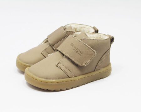 Botines borreguito barefoot piel arena Blanditos OTTAWA