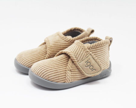 Zapatillas casa barefoot beige niño Igor